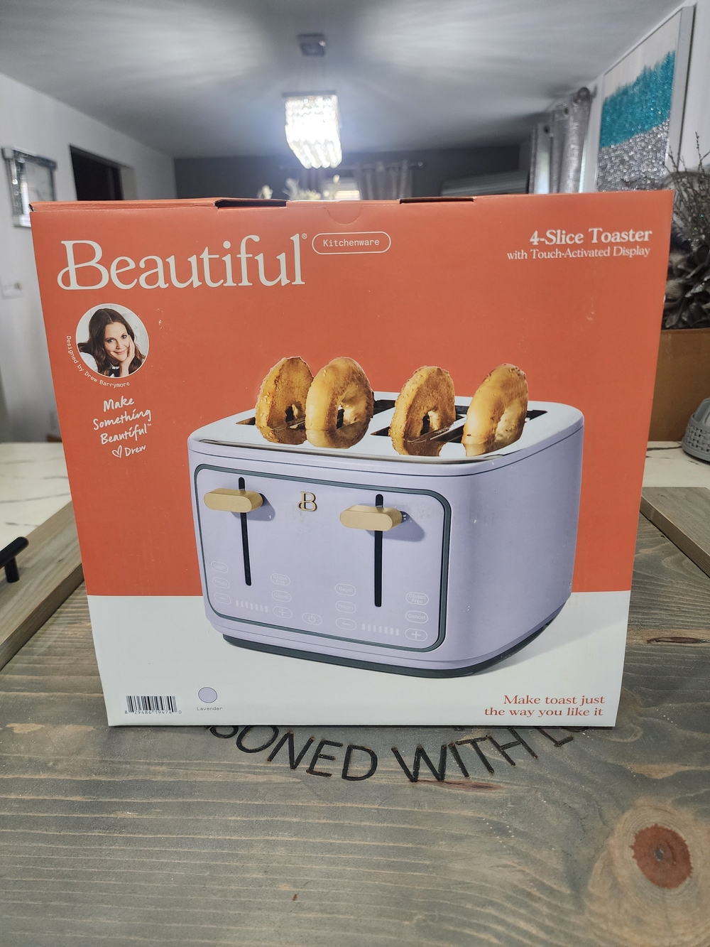 Beautiful 4-Slice Toaster TouchActivated Display By Drew Barrymore